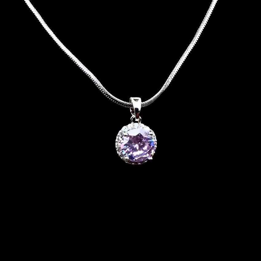 KIO Laboratory-Grown Premium Zirconia Full-Embedded Stainless Steel Necklace