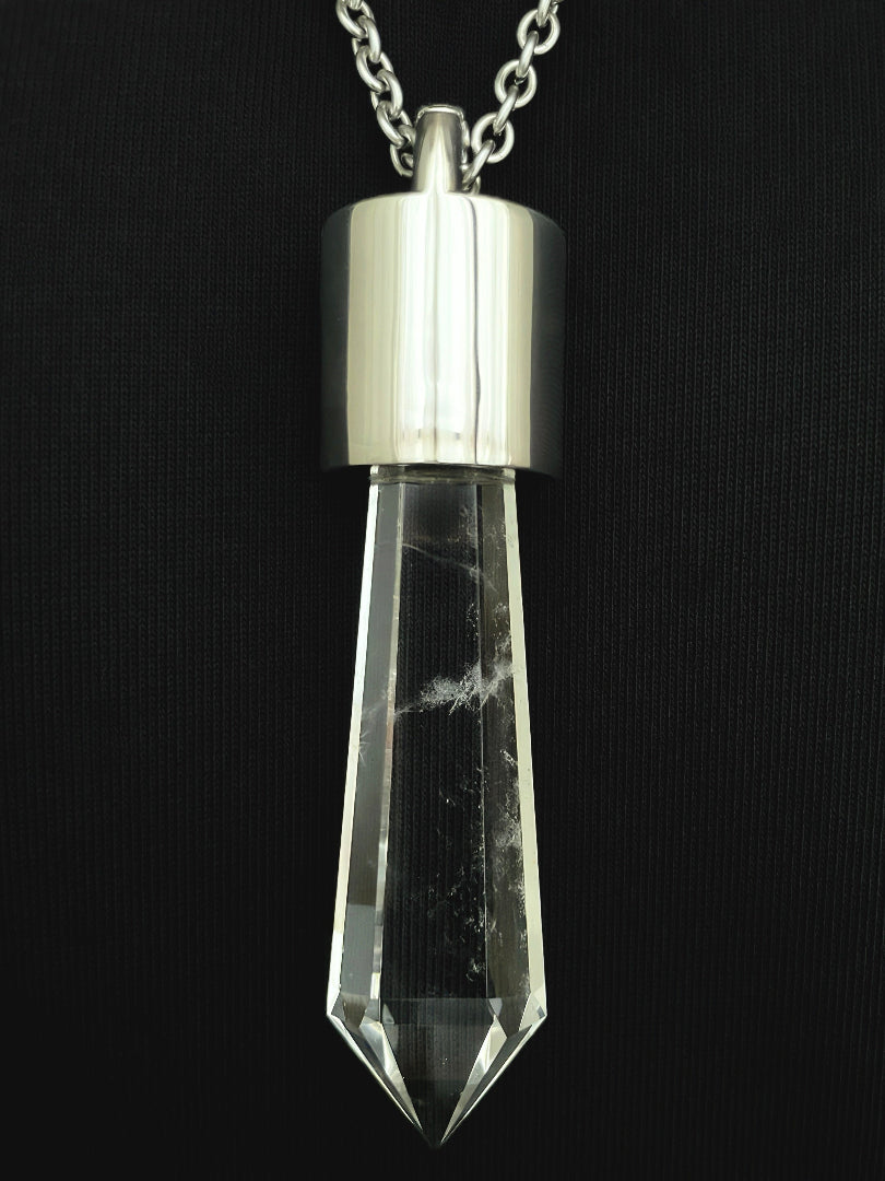 KIO Isis Crystal Shape, S925 Silver Necklace NO.2