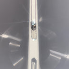 KIO 925 Silver Fully Transparent Crystal Cube Necklace