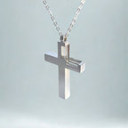 KIO Cross Necklace 925 Crystal Pendant Necklace for women men