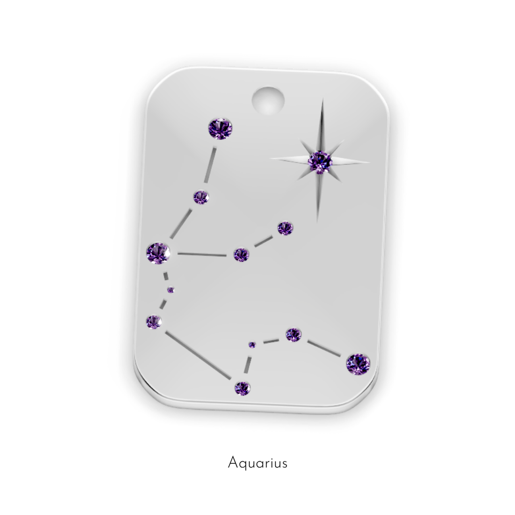 KIO Star Series Zodiac S925 Pendent Necklace-Star Chart