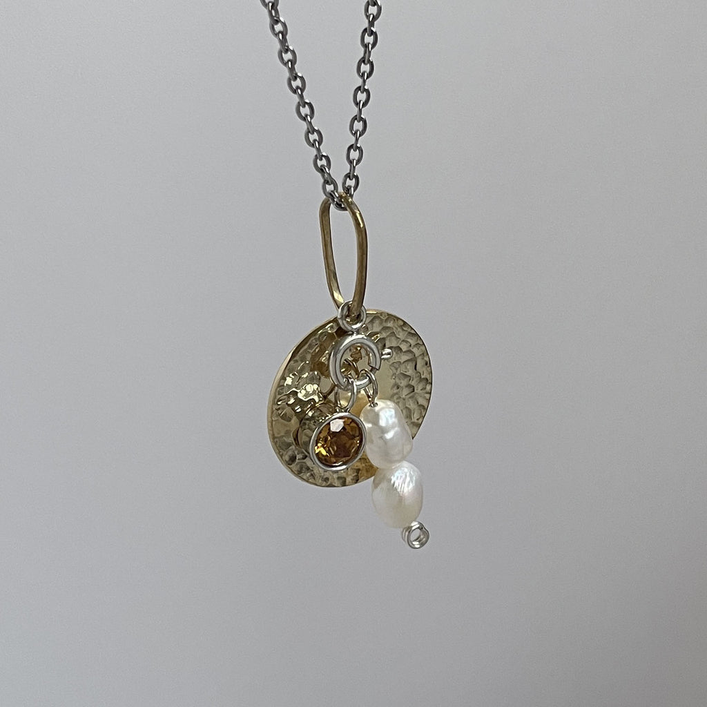 Stone Feast Gemstone Charm S925 Necklace