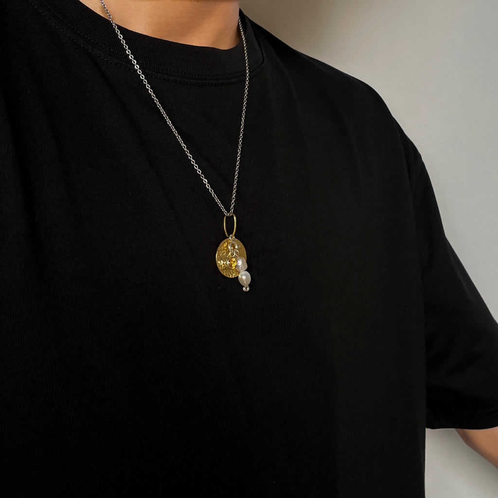 “Stone Feast” Gemstone Charm S925 Necklace