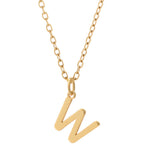 KIO Minimalist Letter Stainless Steel Necklace