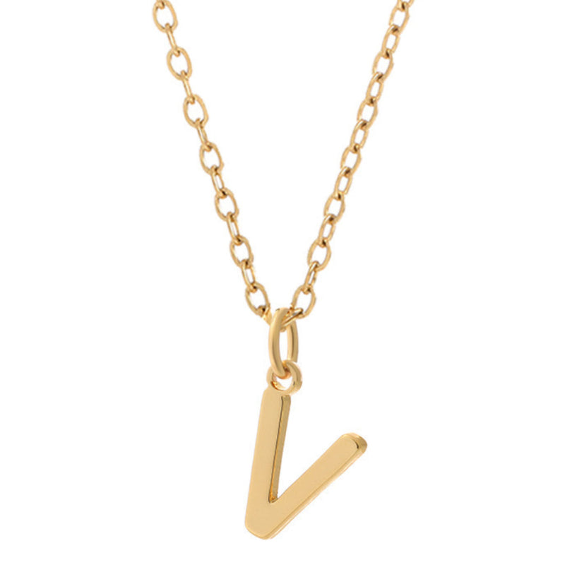 KIO Minimalist Letter Stainless Steel Necklace