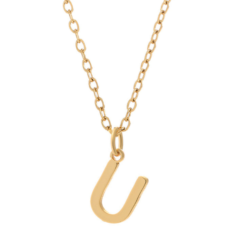 KIO Minimalist Letter Stainless Steel Necklace