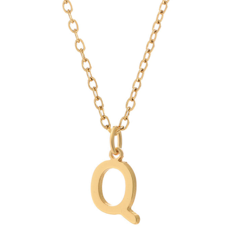 KIO Minimalist Letter Stainless Steel Necklace