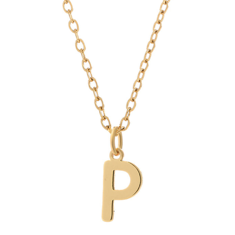 KIO Minimalist Letter Stainless Steel Necklace