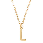 KIO Minimalist Letter Stainless Steel Necklace