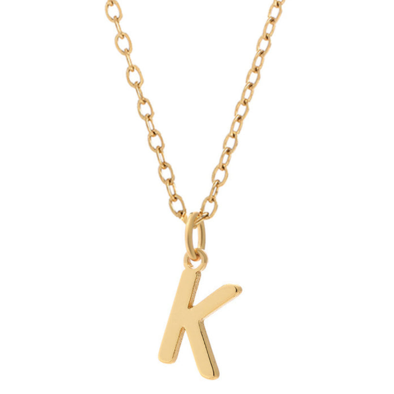 KIO Minimalist Letter Stainless Steel Necklace
