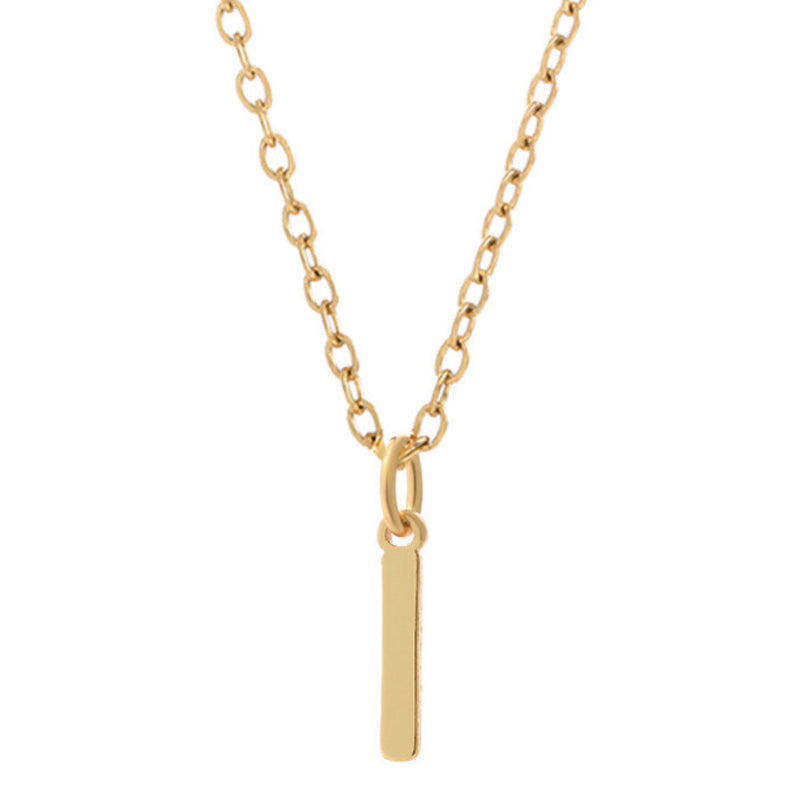 KIO Minimalist Letter Stainless Steel Necklace