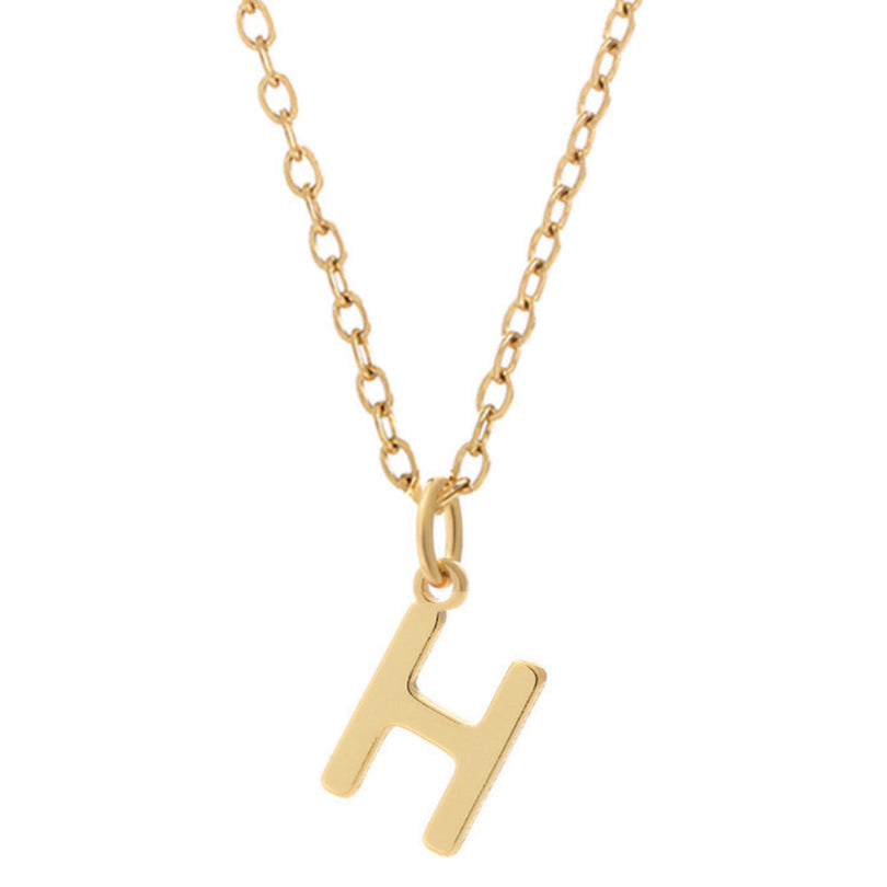 KIO Minimalist Letter Stainless Steel Necklace
