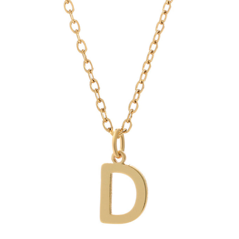 KIO Minimalist Letter Stainless Steel Necklace