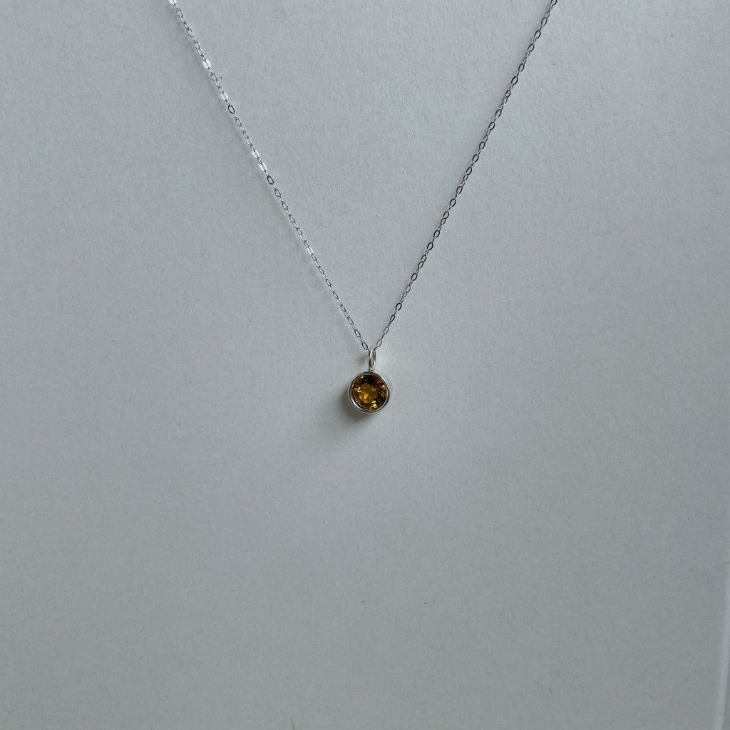 Citrine S925 Pendant Necklace