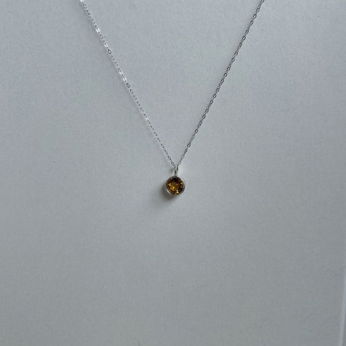 Citrine S925 Pendant Necklace