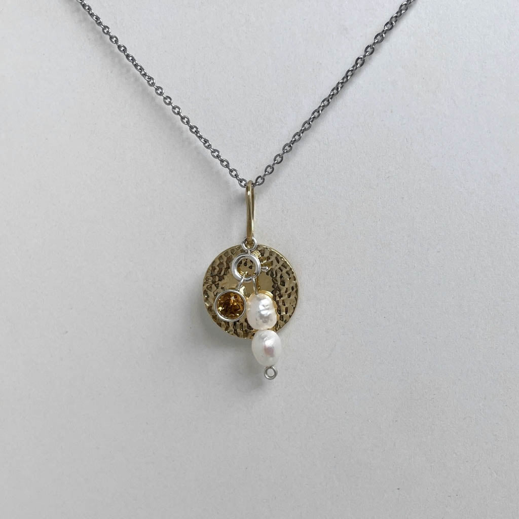 “Stone Feast” Gemstone Charm S925 Necklace