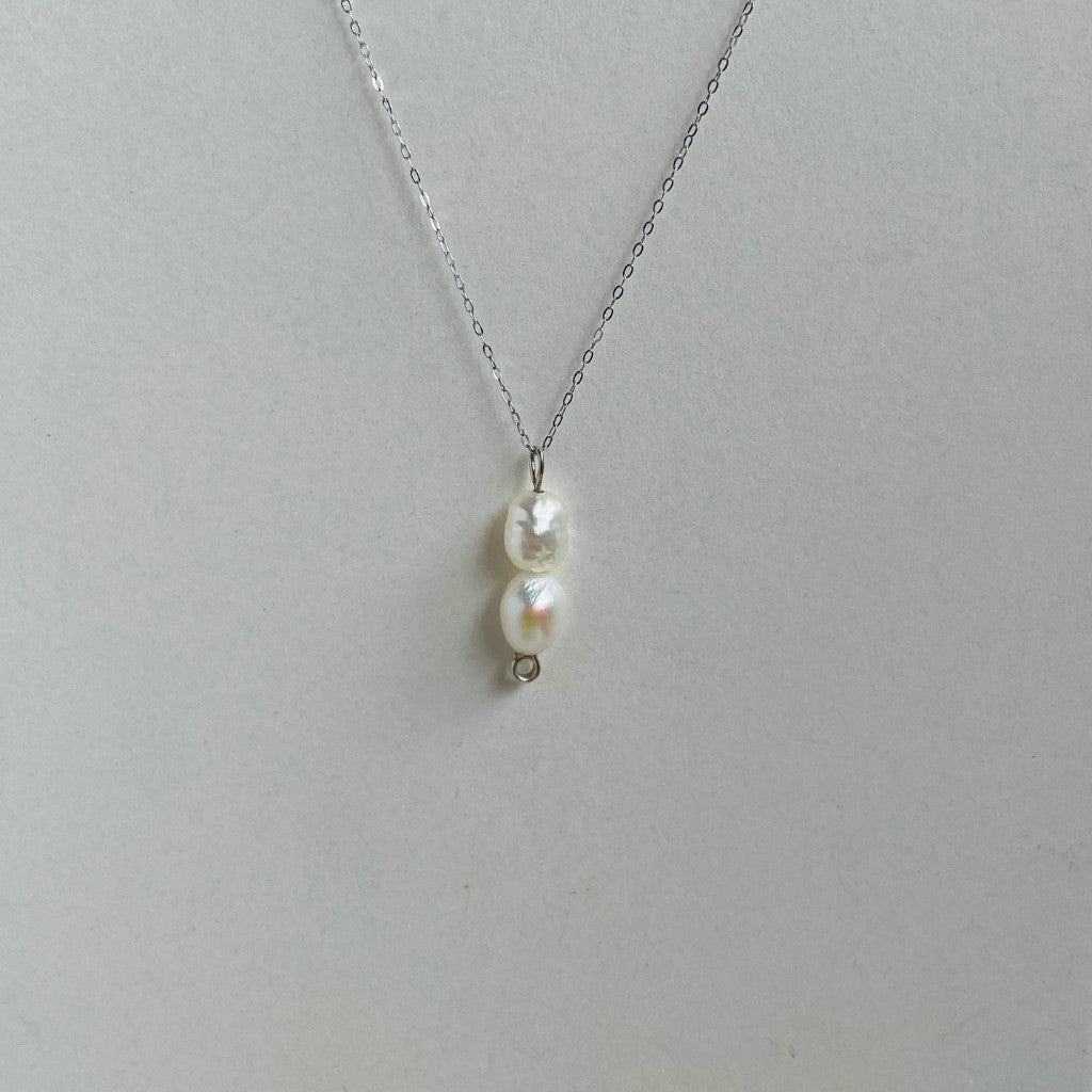 Natural Irregular Pearls S925 Pendant Necklace