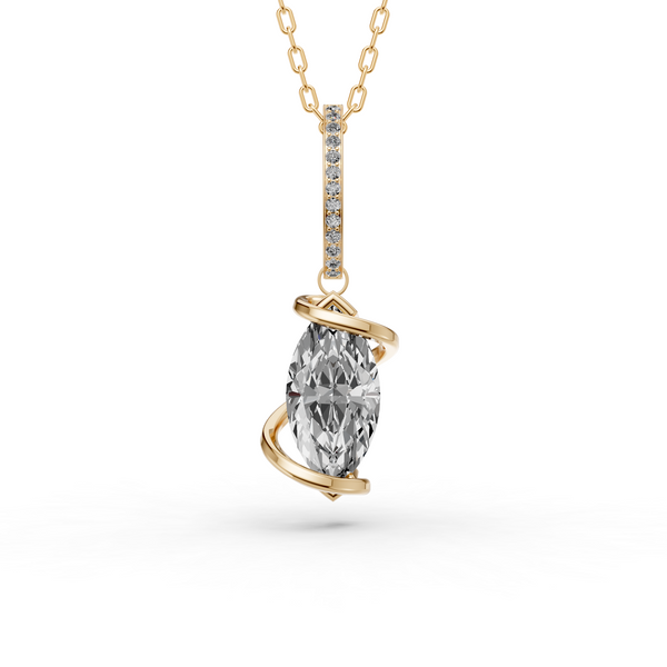 KIO S925 Wound Moissanite Necklace