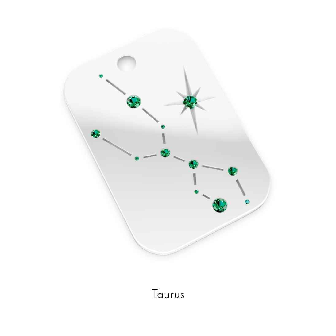 KIO Star Series Zodiac S925 Pendent Necklace-Star Chart